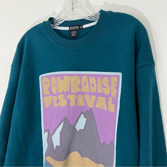Notice The Reckless Retro Powradise Festival Graphic Sweatshirt Pullover - Picture 2 of 6